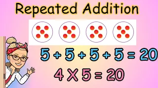 REPEATED ADDITION 3+3+3+3+_Relate Multiplication & Addition_3RD Grade #multiply #mathbymsramirez