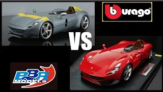 1/18 Ferrari MONZA SP1 - $45 Bburago VS $400 BBR - Full Comparison