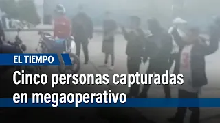 Cinco personas capturadas en megaoperativo en San Cristóbal | El Tiempo