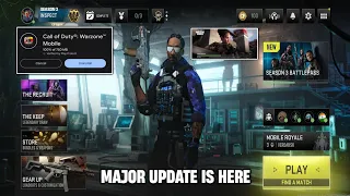 Warzone mobile new season 3 major update is here for android & ios (first global version update)