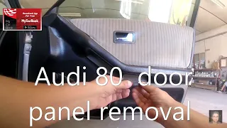 Audi 80  door panel removal