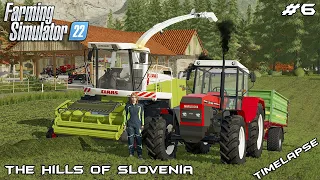 Harvesting GRASS SILAGE with MrsTheCamPeR | The Hills of Slovenia | Farming Simulator 22 | Episode 6