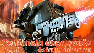 JoyToy Warhammer 40K Astra Militarum Cadian Armoured Sentinel, revisión en español