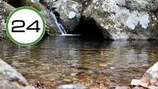 Small WATERFALL SOUND💧💧 and RIVER💦 Water Falling and Flowing Soft and Relaxing to Sleep and Relax.