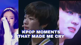 Kpop moments that made me cry