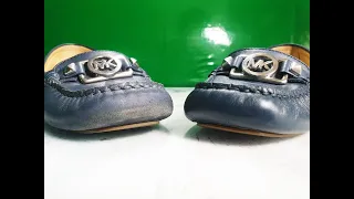 ASMR : 마이클코어스 여성 로퍼 구두 부분 복원. Shoes restoration part