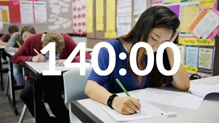 📝School Exams Ambience 📚140 min Ambient Exam Hall Sounds Timer - 140 min of the real exam room sound