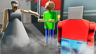 BALDI vs GRANNY SURVIVAL! - Brick Rigs Multiplayer Gameplay - Lego Baldi's Basics & Granny Survival