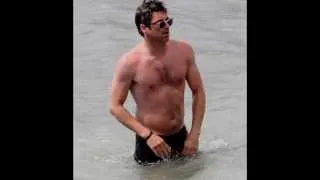 Patrick Dempsey Shirtless on the Beach 18 May 2012