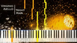 Virginio Aiello - Night Rain - [Piano Tutorial] (Synthesia)