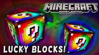 MCPE MODS - Rainbow Lucky Block Mod!