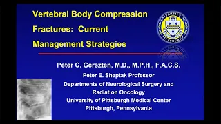 Peter Gerszten Discusses Vertebral Body Compression Fractures