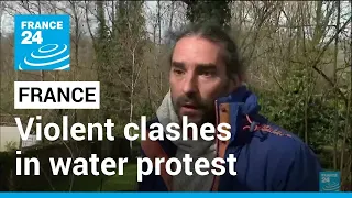 New violent clashes rock France in water protest • FRANCE 24 English