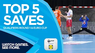 Top 5 saves | Round 1 | Men´s EHF EURO 2022 Qualifiers