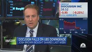 DocuSign downgraded at UBS