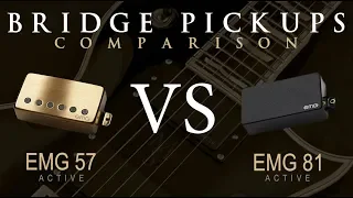 EMG 57 vs EMG 81 - Active Bridge Pickup Guitar Tone Comparison / Review