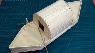 How to make a boat with icecream sticks easy | Crafts TV