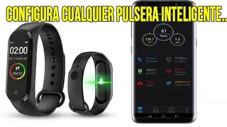 Conecta y configura cualquier pulsera inteligente Smartband con tu celular.