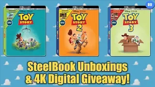 Toy Story Trilogy Best Buy Exclusive 4K Ultra HD Blu-ray SteelBook Unboxings & Digital Giveaway