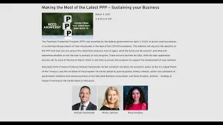 Making the Most of the Latest PPP — Sustaining your Business