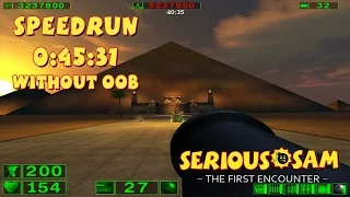 Serious Sam: The First Encounter - SpeedRun - 0:45:31 (Without OOB)