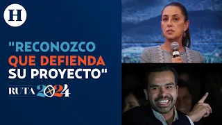 ¡Claudia Sheinbaum felicita a Álvarez Máynez! Le reconoce no declinar a favor de Xóchitl Gálvez