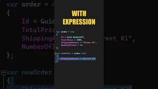 Did You Know Anonymous Types In C# Can Use The With Expression #shorts