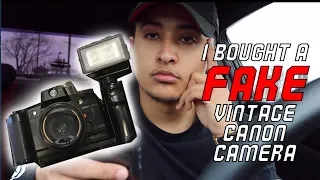 I bought a FAKE Vintage Canon 35mm Film camera. ["Canon TC-8000" Review]