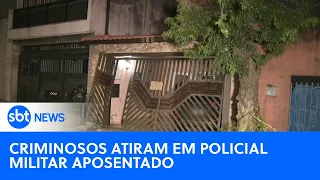 Policial aposentado é baleado por criminosos na capital paulista | #SBTNewsnaTV (17/04/24)