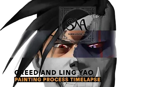 Painting Greed & Ling Yao - Fullmetal Alchemist - Digital Art Timelapse.