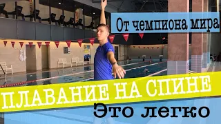 КАК ПЛАВАТЬ НА СПИНЕ? | 5 лучших упражнений от Чемпиона Европы | Техника плавания на спине!