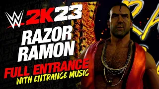 WWE 2K23 RAZOR RAMON ENTRANCE - #WWE2K23 RAZOR RAMON FULL ENTRANCE WITH THEME