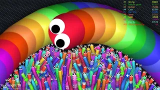 Slither.io A.I. 001 Strong Bad Snake Skin Hacked? vs. 98998 Snakes Epic Slitherio Gameplay! #235