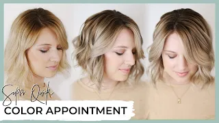 How to do a QUICK balayage and color melt technique in 1.5hrs total! Super easy & fast application!