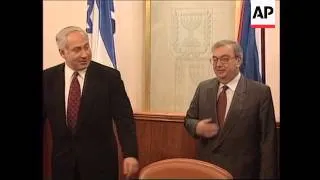 Israel  Primakov and Netanyahu meet