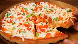 DON'T THROW AWAY expiring yogurt. No oven No yeast. Delicious pizza recipe in just 10 minutes!