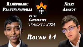 Abasov Vs Praggnanandhaa | FIDE Candidates Chess Tournaments 2024 - King's Indian Defense