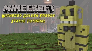 Minecraft Tutorial: Withered Golden Freddy (Five Nights At Freddys 2) Statue