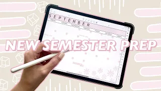 COLLEGE ORGANIZATION | setting up my iPad | planning for the new semester | digital organization