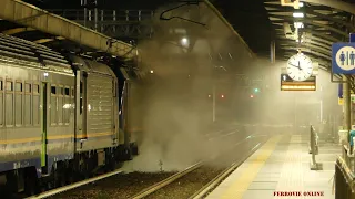 E.464.013 IN FIAMME: UNA GIORNATA "NO" PER LE FERROVIE !!