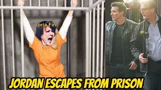 The police quickly investigated Jordan's escape from prison The Young And The Restless Spoilers