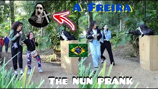 Nun Prank Scaring pretty Brasilian girls