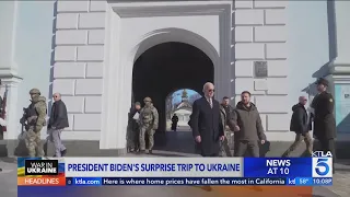 President Biden makes surprise trip Ukraine