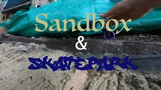 Sand box and skatepark finger mtb adventure