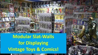 What's the BEST Way to DISPLAY Your Action Figures Comics Toys? Let's Look at a Slat Wall System!