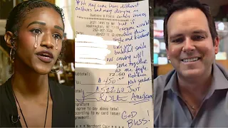 Black Waitress Served Poor Man In an Expensive Restaurant, Then He Left Her An Astonishing Note!