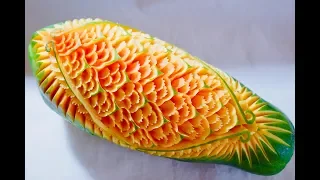 papaya carving for beginner by chef namtarn