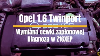 Diagnoza i wymiana cewki zapłonowej - Opel 1.6 Twinport Z16XEP