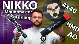 Оптический прицел Nikko Stirling Mountmaster 4x40 HMD AO (Кольца 11 мм, 25.4 мм) Видео Обзор