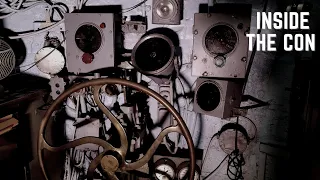 Inside the Conning Tower of Submarine Becuna